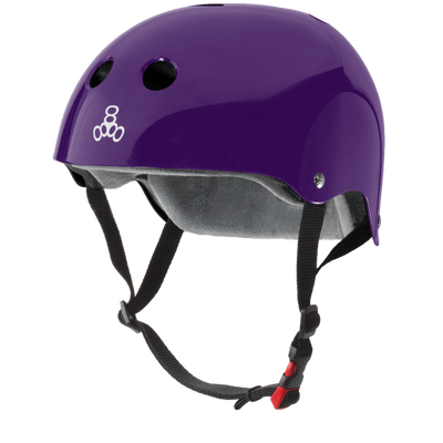 Triple 8 Certified Sweatsaver Helmet Glossy Purple