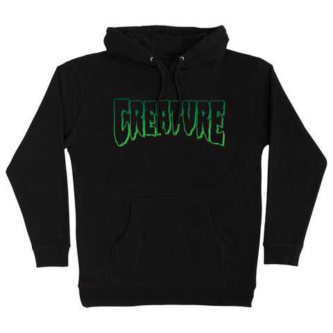 Creature Logo Outline P/O Hooded Heavyweight Sweatshirt Black