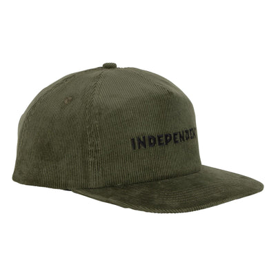 Independent Beacon Snapback Unstructured Mid Hat Olive OS Unisex