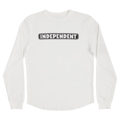 Independent Bar Logo L/S Thermal Top Off White