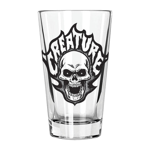 Bonehead Flame Pint Glass