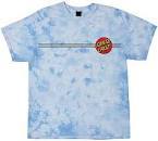 Santa Cruz Classic Dot Tee Carolina Blue Crystal Wash