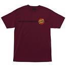 Santa Cruz Classic Dot Tee Burgundy