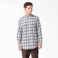 Dickies Flex Regular Fit Flannel LS Ultimate Grey