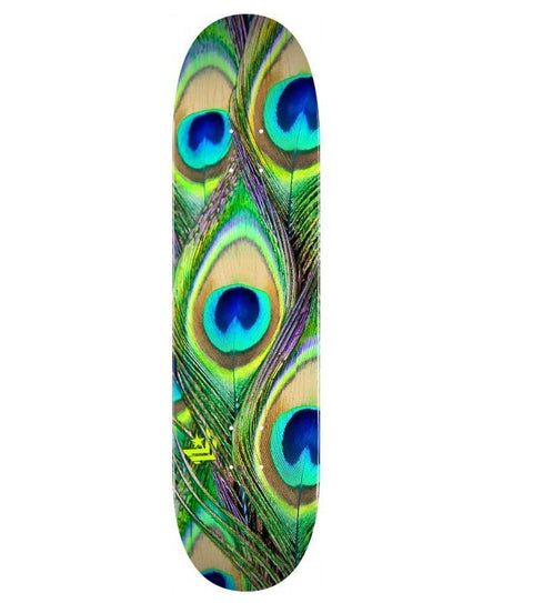 MINI LOGO PEACOCK FEATHER "18" SKATEBOARD DECK 191 K16 - 7.5 X 28.65 - MINI