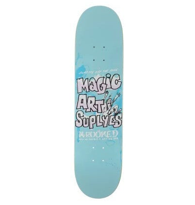 KROOKED TEAM MAGIC ART SUPPLIES 8.06 SKATEBOARD DECK