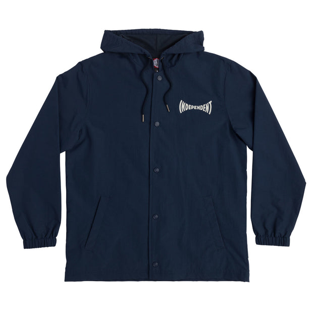 Independent Span Hooded Windbreaker L/S Jacket Navy