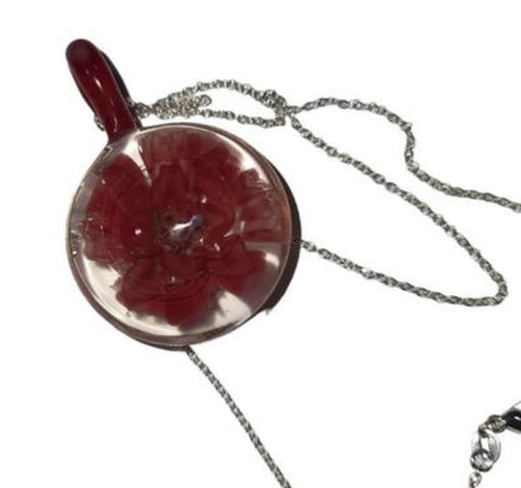 Red Rose Lrg Pendant