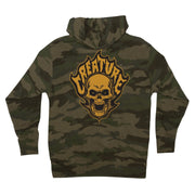 Creature Bonehead Flame P/O Hooded Heavyweight Sweatshirt Forest Camo