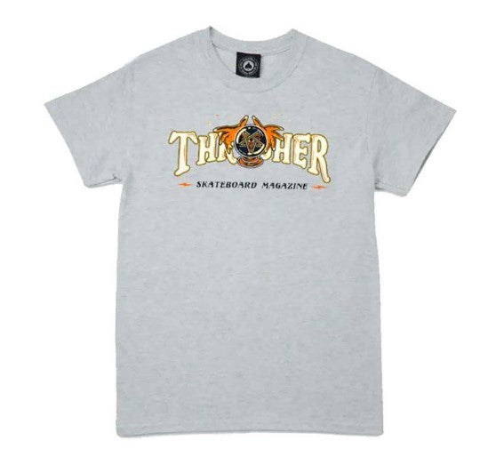 Thrasher Magazine Fortune Logo T-Shirt - Ash Gray