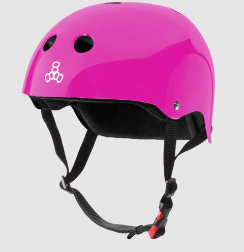 Triple Eight Certified Sweat Saver Helmet Pink Gloss