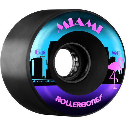 RollerBones Miami outdoor wheel 65x80a Black 8pk