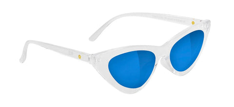 Glassy Billie Polarized Clear/Blue Lens