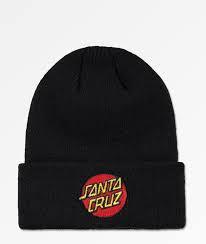 Santa Cruz Beanie; Classic Dot BLK