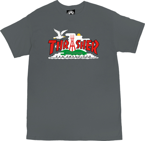 Thrasher The City T-Shirt Grey