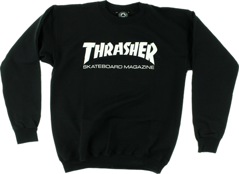 Thrasher Sk8 Mag Logo CrewNeck BLK