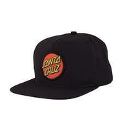 Santa Cruz Classic Dot Snapback Black