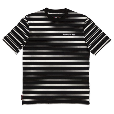 Independent Bauhaus Striped Ringer Shirt Black/White