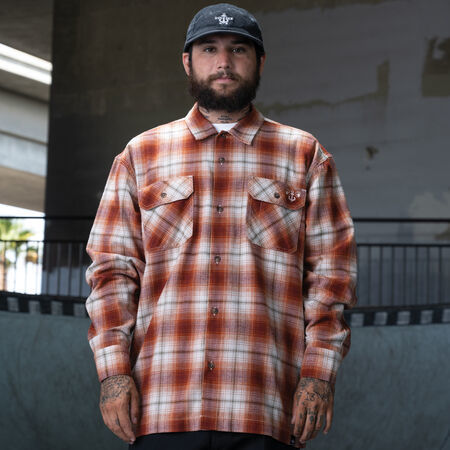 Dickies RS Brushed Flannel Burnt Ombre Plaid