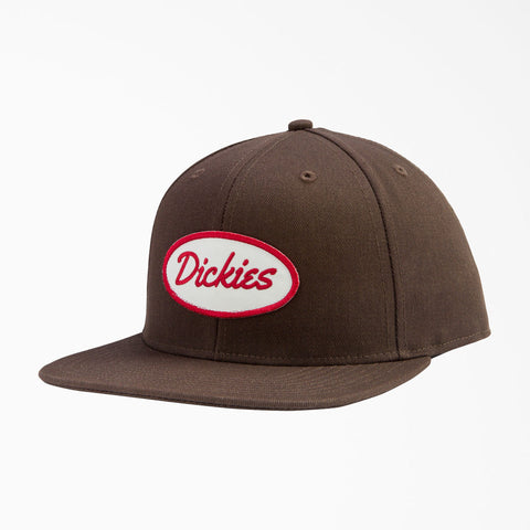 Dickies Twill Flatbill Hat Dark Brown