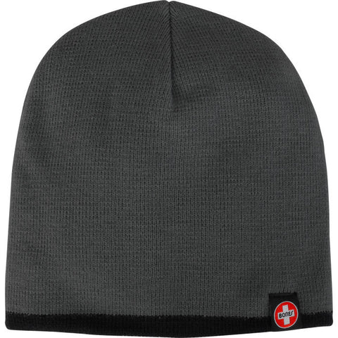 Bones Swiss Tag Knit Beanie Charcoal/Black