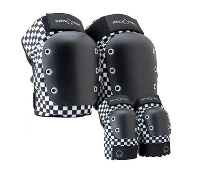 ProTec Knee/Elbow Open Checkered Pads