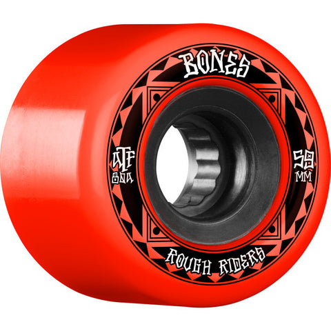 BONES WHEELS ATF Rough Rider Skateboard Wheels Runners 59mm 80a 4pk Red