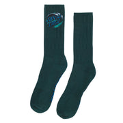 Santa Cruz Wave Dot Crew Socks Forest