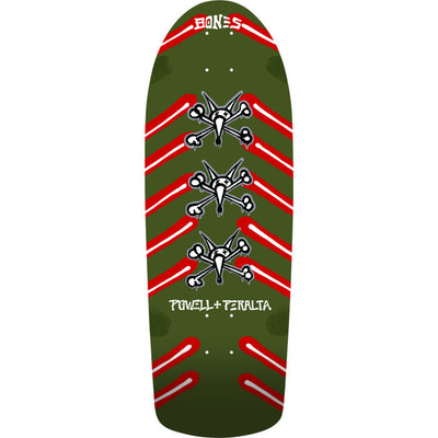Powell Peralta OG Rat Bones Skateboard Deck Olive Green - 10 x 30