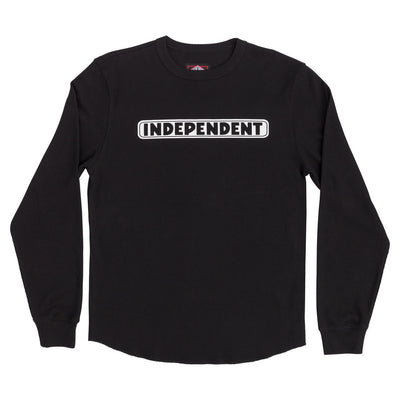 Independent Bar Logo L/S Thermal Top Black Mens