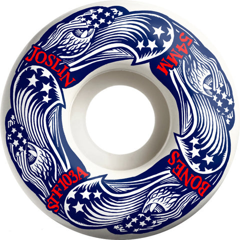 BONES WHEELS PRO STF Joslin Freedom Foursome 54 V1 Standard 103A