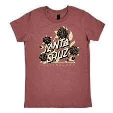 Santa Cruz Botanic Not A Dot Girls Shirt Heater Mauve