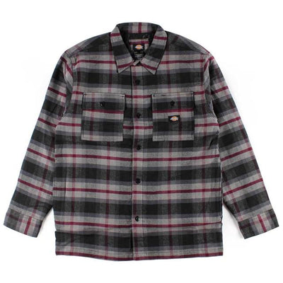 Dickies Moulton Flannel Shacket BLK/RD/GRY