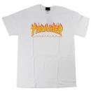 THRASHER FLAME SS WHITE