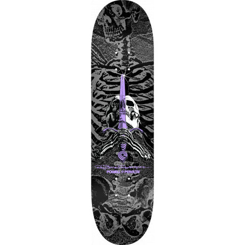 Powell Peralta Skull and Sword Deck Silver 8.5"