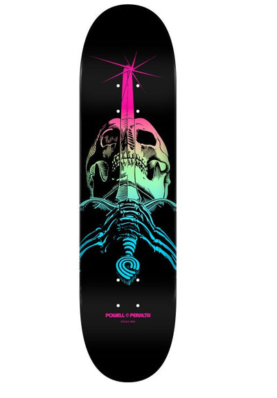 Powell Peralta Skull & Sword Skateboard Deck Fade Blue - Shape 243