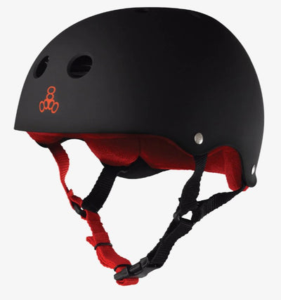 Triple Eight Sweat Saver Helmet Blk/Red